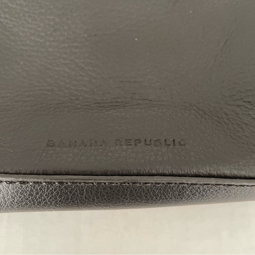 Banana Republic Brown Leather Kisslock Clutch - Picture 2 of 7